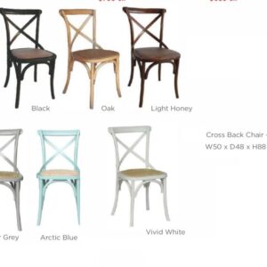 Cross Back Dining Chairs